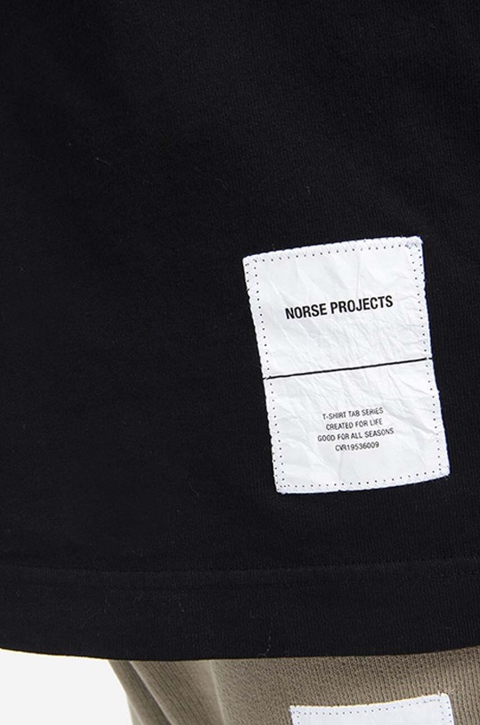 Norse Projects cotton T-shirt Holger Tab Series black N01.0567.9999