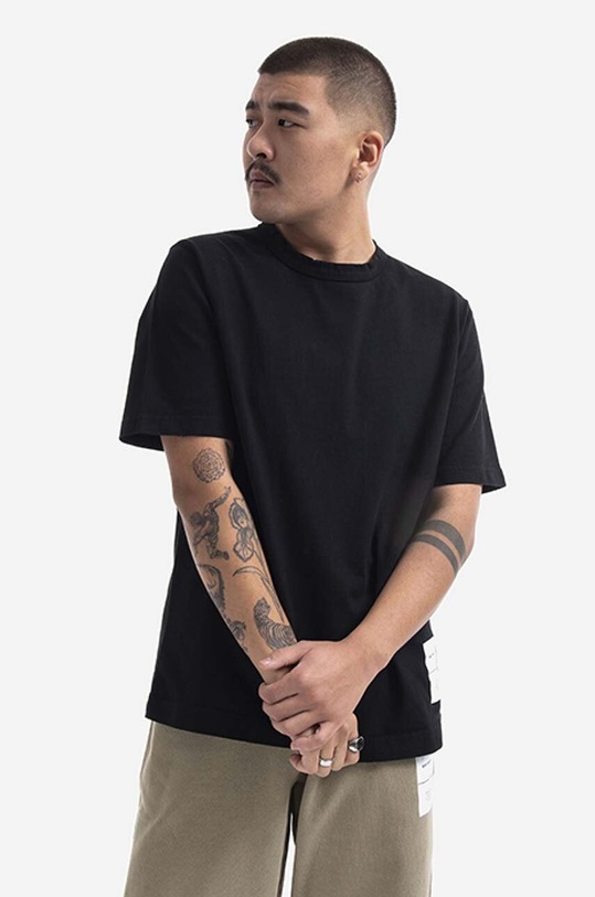Norse Projects cotton T-shirt Holger Tab Series N01.0567.9999 black