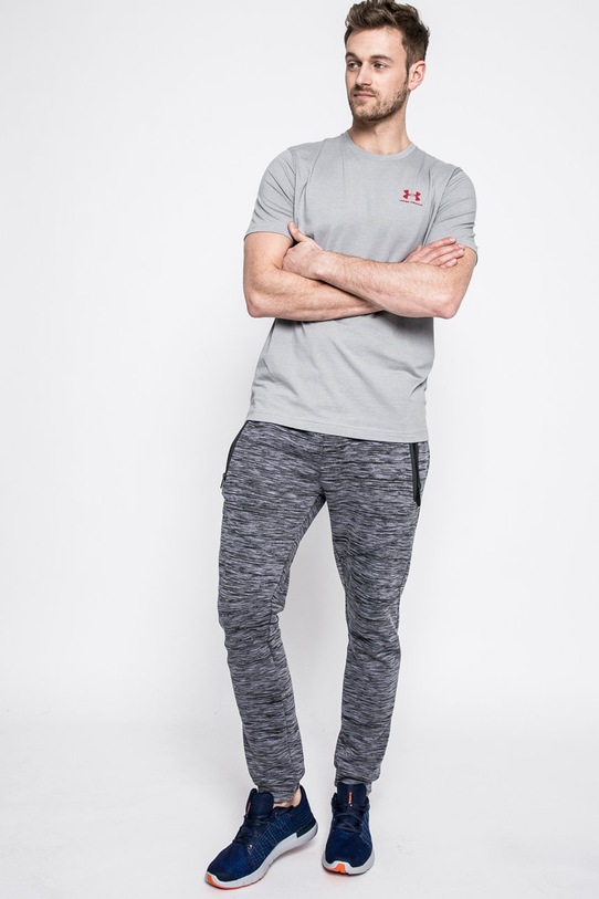 Under Armour - Pánske tričko UA Left Chest Lockup 1257616 1257616 sivá AA00