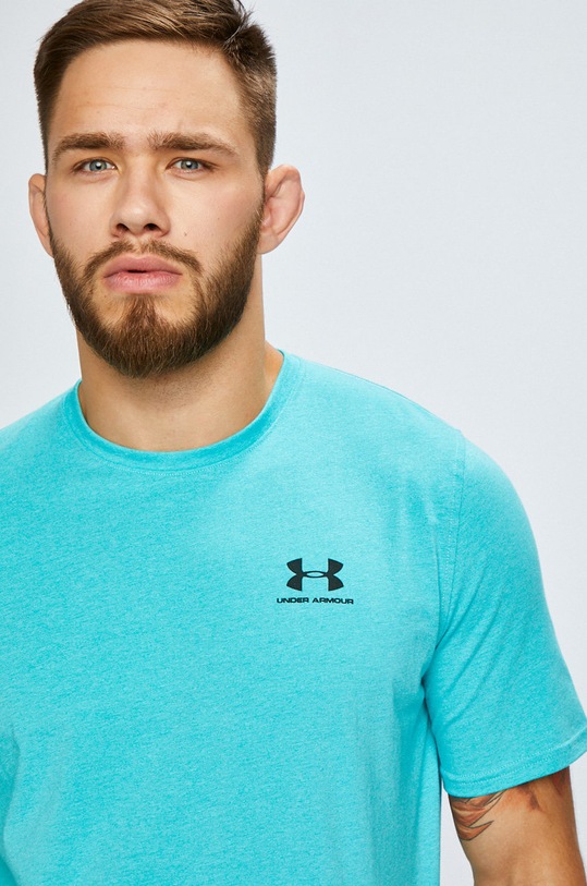 Oblečenie Under Armour - Pánske tričko UA Left Chest Lockup 1257616 1257616 tyrkysová
