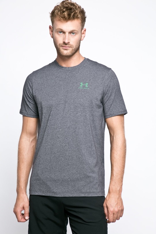 Under Armour - Тениска UA Left Chest Lockup 1257616 стандартна зелен 1257616