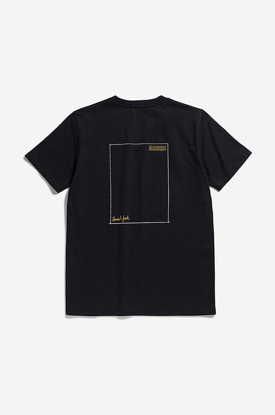 Norse Projects tricou din bumbac Niels Norse x Daniel Frost Kayak negru N01.0592.9999