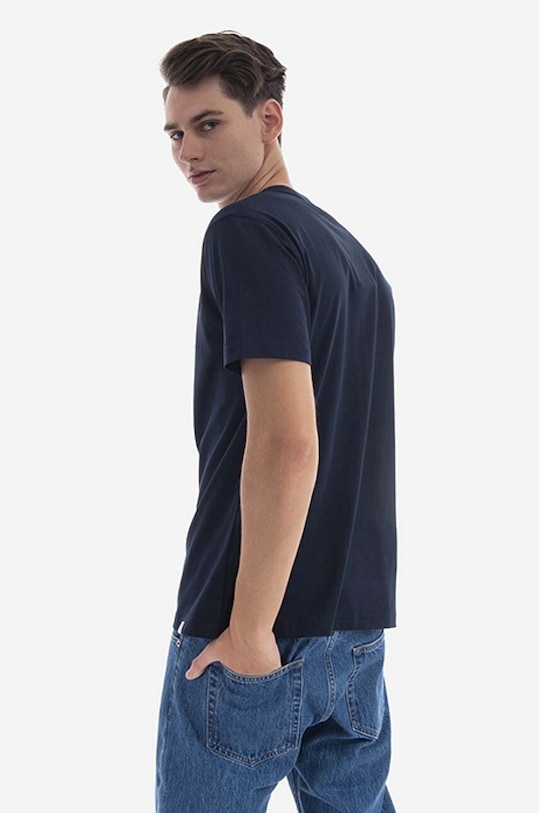 Clothing Norse Projects cotton t-shirt Niels Standard SS N01.0559.7004 navy