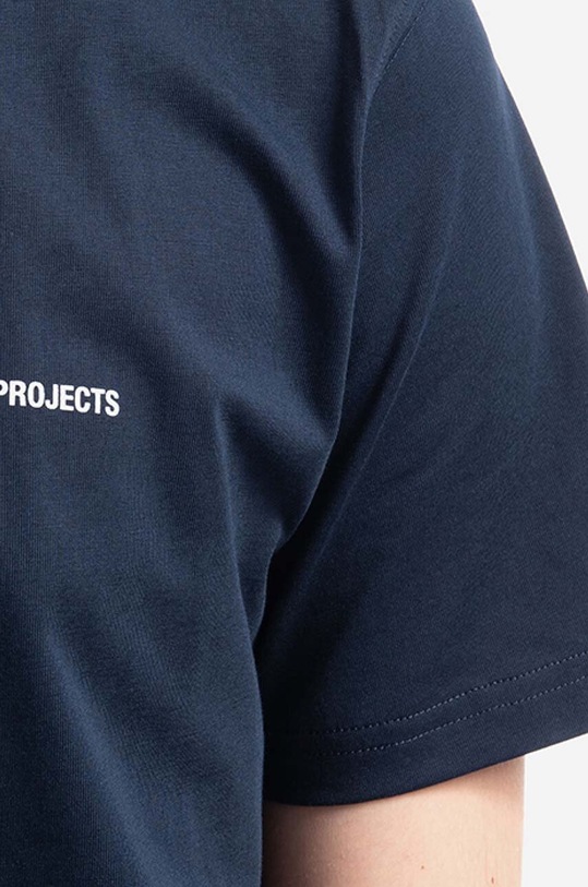 Norse Projects cotton t-shirt Niels Standard Logo navy N01.0561.7004