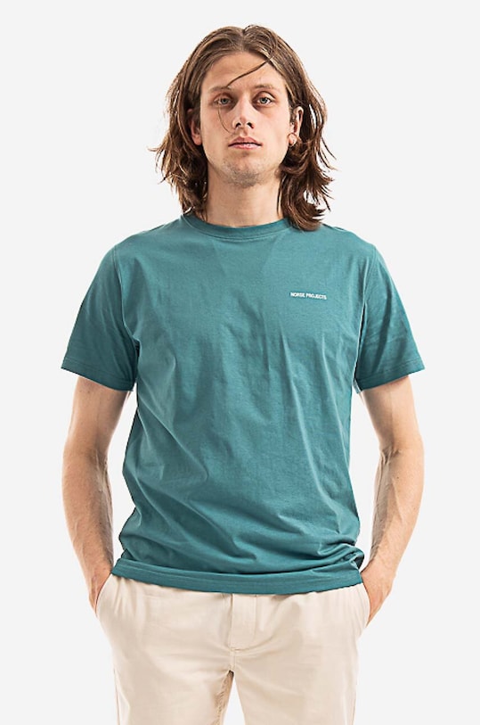 Памучна тениска Norse Projects Niels Standard Logo