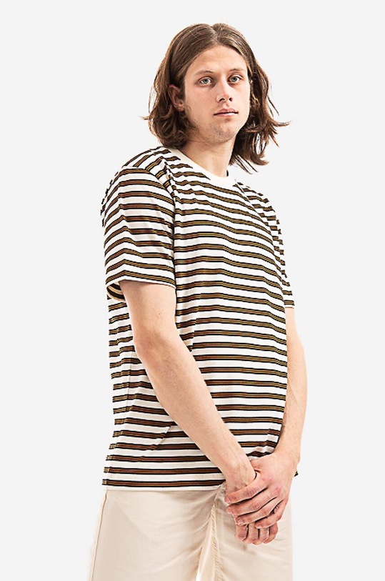Norse Projects cotton T-shirt Johannes Nautical Stripe N01.0576.0957 beige