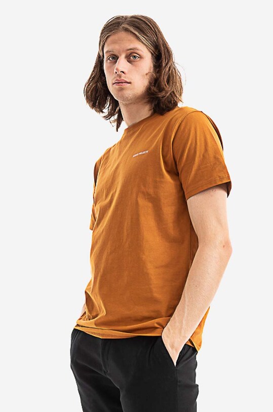 Norse Projects cotton t-shirt N01.0561.4041 orange