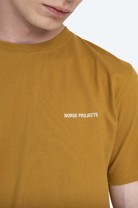 Bavlnené tričko Norse Projects žltá N01.0546.3035