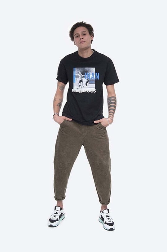 KangaROOS cotton T-shirt x Inan Batman T47080005000 black AA00