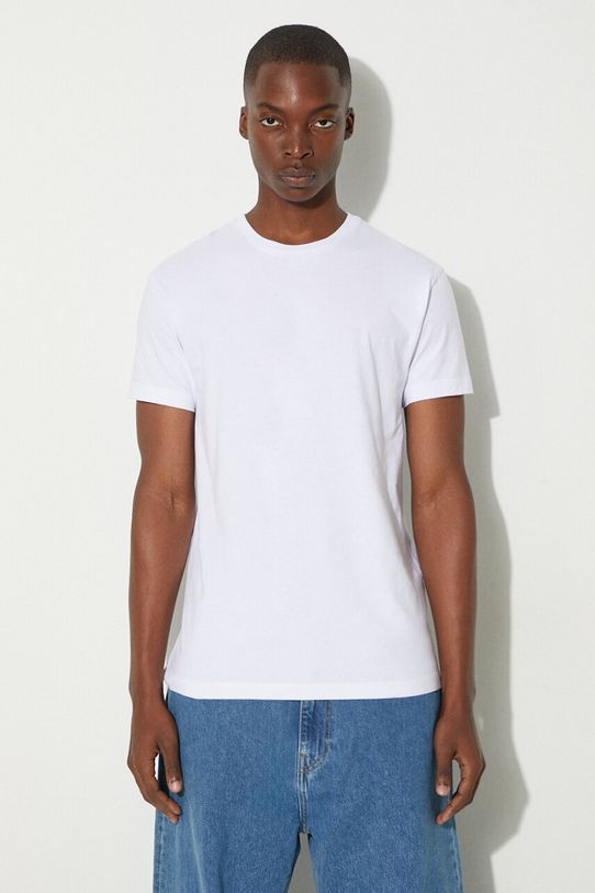 Bavlněné tričko Samsoe Samsoe KRONOS regular bílá M00012003