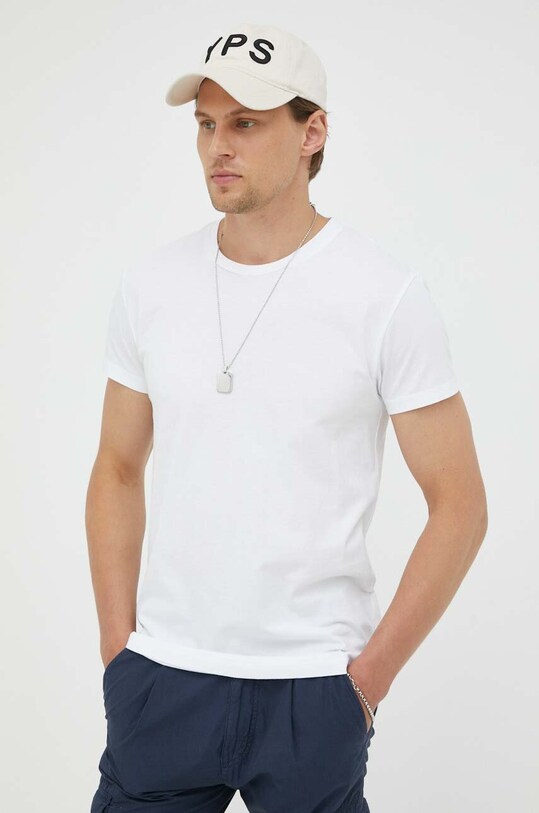 Samsoe Samsoe tricou din bumbac alb M00012003
