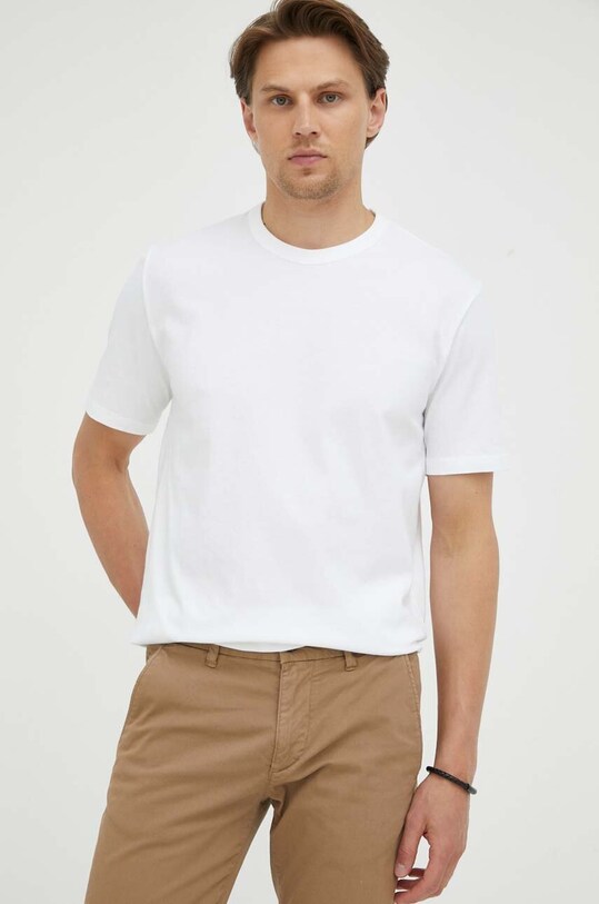 Marc O'Polo tricou din bumbac alb B21201651556
