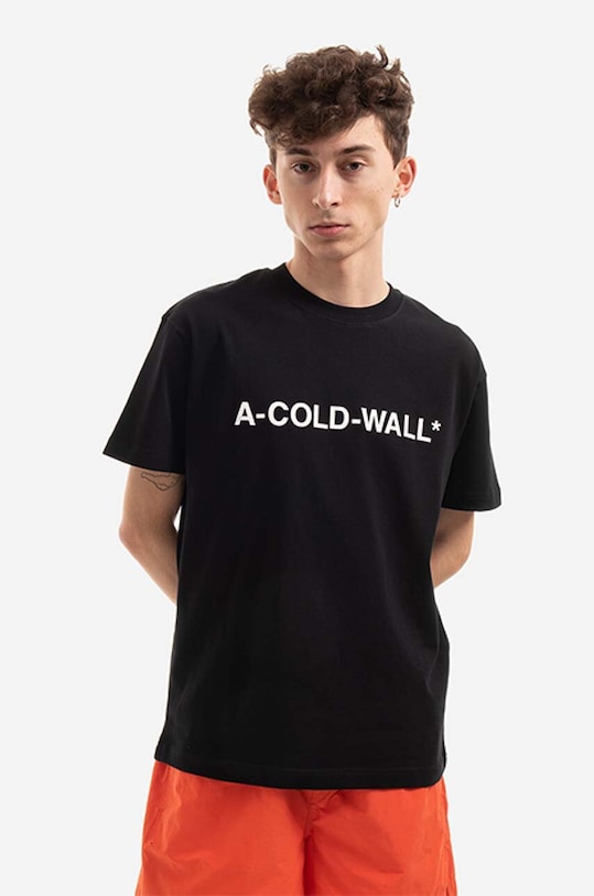 A-COLD-WALL* cotton t-shirt Esssential cotton black ACWMTS063