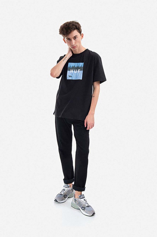 Makia cotton t-shirt M21002 black AA00