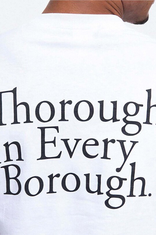 Alife t-shirt bawełniany Thorough In Every Borough biały ALIFW20.40