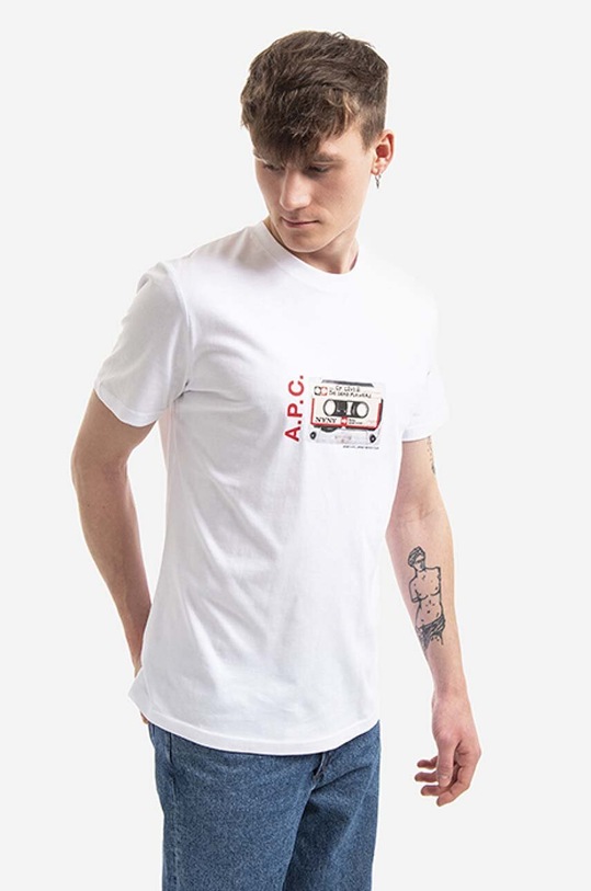 A.P.C. cotton t-shirt cotton white COEEV.H26095