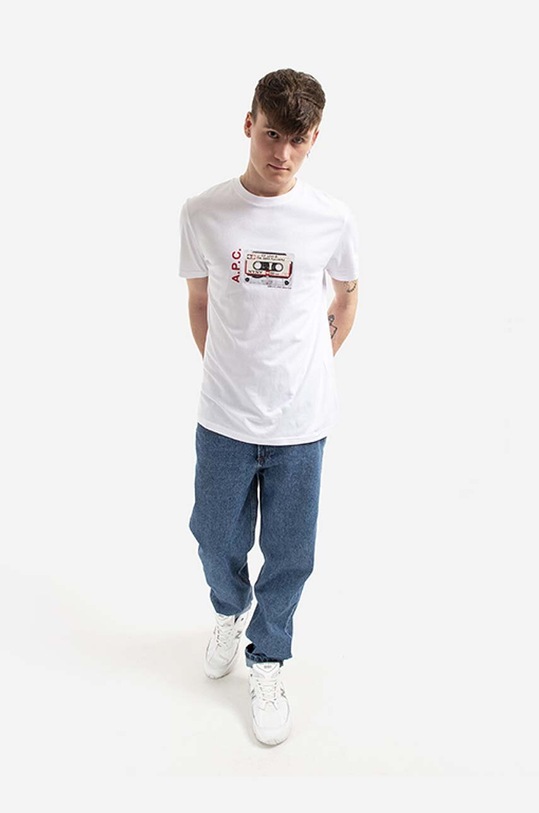 A.P.C. cotton t-shirt COEEV.H26095 white AA00