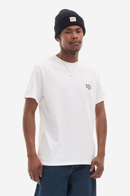 A.P.C. cotton T-shirt Raymond COEZC.H26840 white