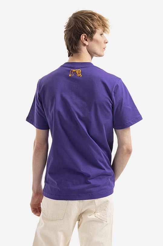 Clothing Billionaire Boys Club cotton t-shirt Old English B22112 violet