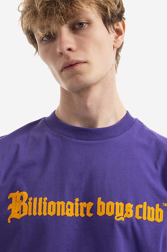 Billionaire Boys Club cotton t-shirt Old English violet B22112