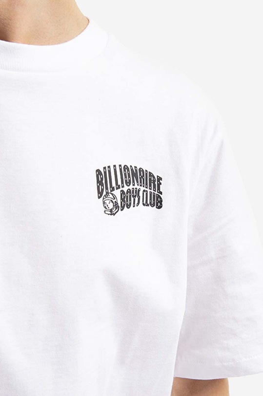 Billionaire Boys Club tricou din bumbac Small Arch Logo alb BC003