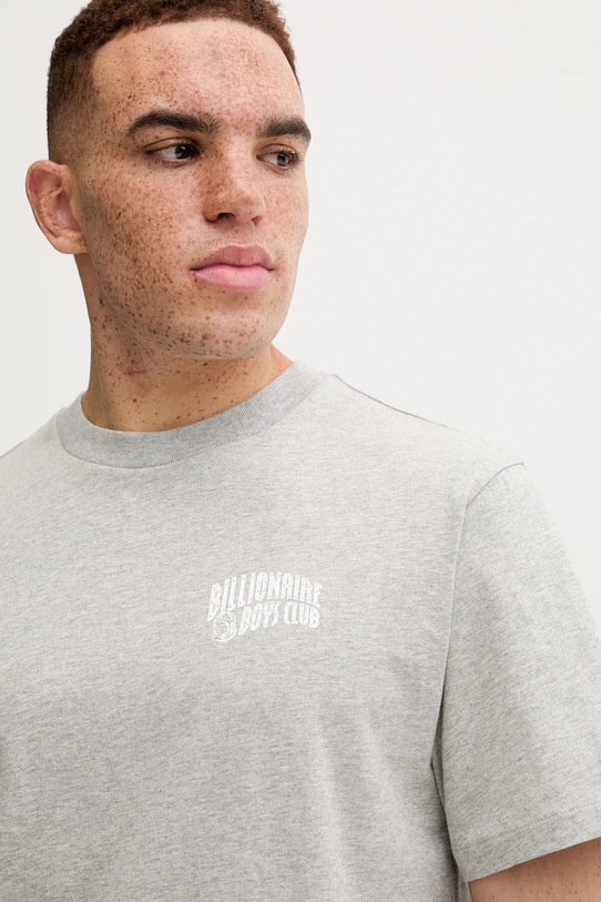 Billionaire Boys Club tricou din bumbac Small Arch Logo gri BC003