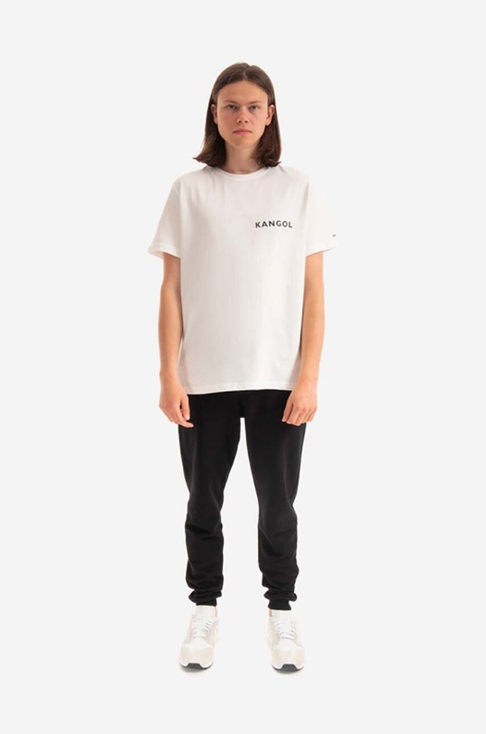 Kangol t-shirt bawełniany Heritage Basic KLHB003 biały AA00