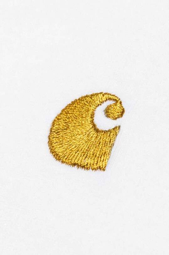 Carhartt WIP cotton t-shirt Chase I026391.WHITE.GOLD