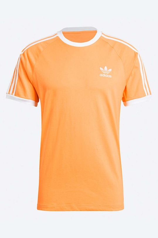 Odzież adidas Originals t-shirt bawełniany Classics 3-Stripes Tee GN3498. pomarańczowy