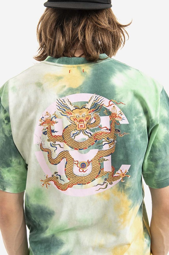 CLOT cotton t-shirt Dragon CLTES10009.GREEN green