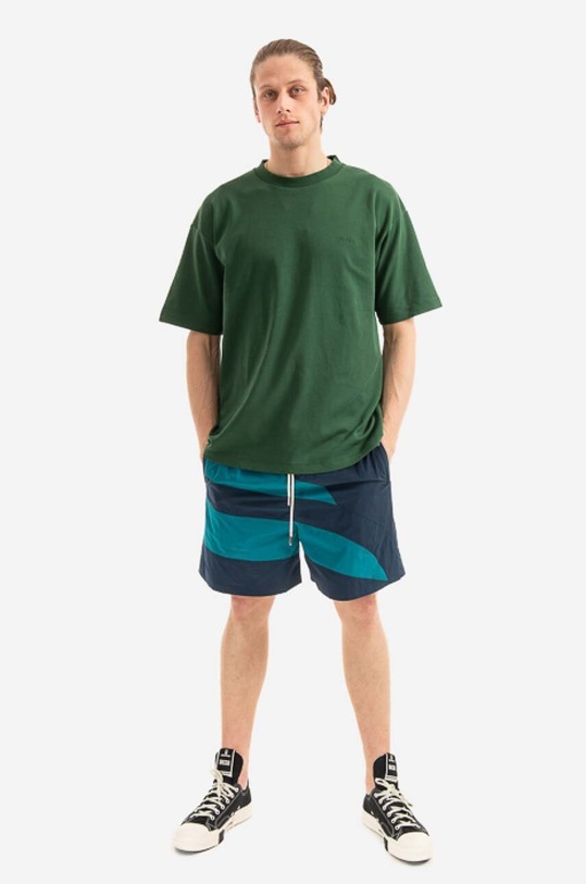 Drôle de Monsieur cotton t-shirt TS108.DARK.GREEN green AA00