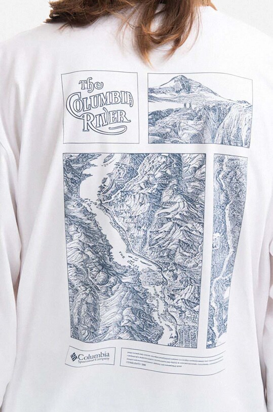 Tričko s dlhým rukávom Columbia CSC Alpine Way Relaxed LS Tee biela 2013731101