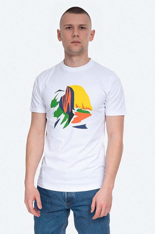 Norse Projects cotton t-shirt x Jeremie Fischer all-over print white N01.0507.0001