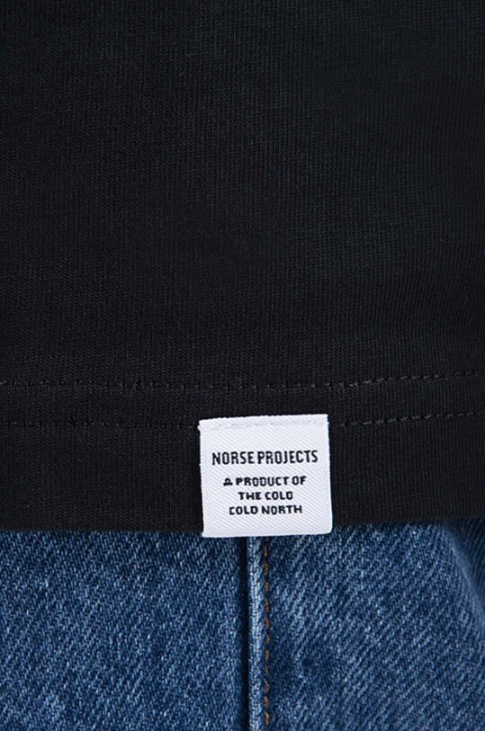 Norse Projects t-shirt bawełniany czarny N01.0559.9999