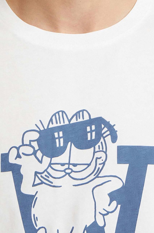 Oblečení Bavlněné tričko Wood Wood x Garfield 30045700.2222 bílá