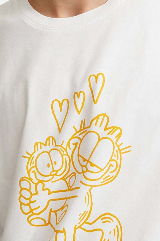 Îmbrăcăminte Wood Wood tricou din bumbac X Garfield Ace 30045703.2222 alb
