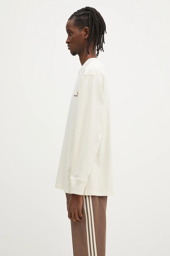 Хлопковая футболка Carhartt WIP I029955.NATURAL бежевый AW23