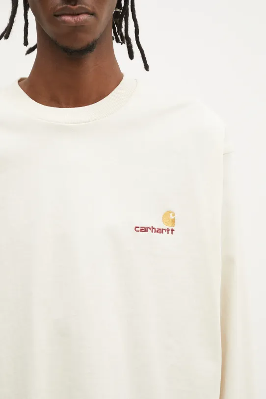 Хлопковая футболка Carhartt WIP бежевый I029955.NATURAL