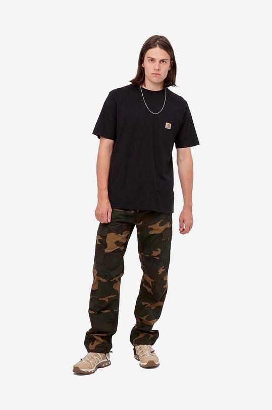 Бавовняна футболка Carhartt WIP чорний I030434.BLACK