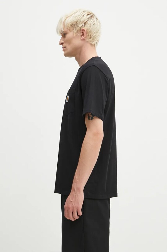 Бавовняна футболка Carhartt WIP I030434.BLACK чорний AA00