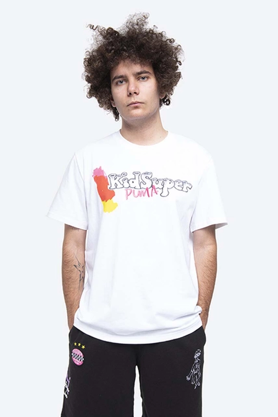 Puma t-shirt in cotone x Kidsuper Studio regolare bianco 530410.02