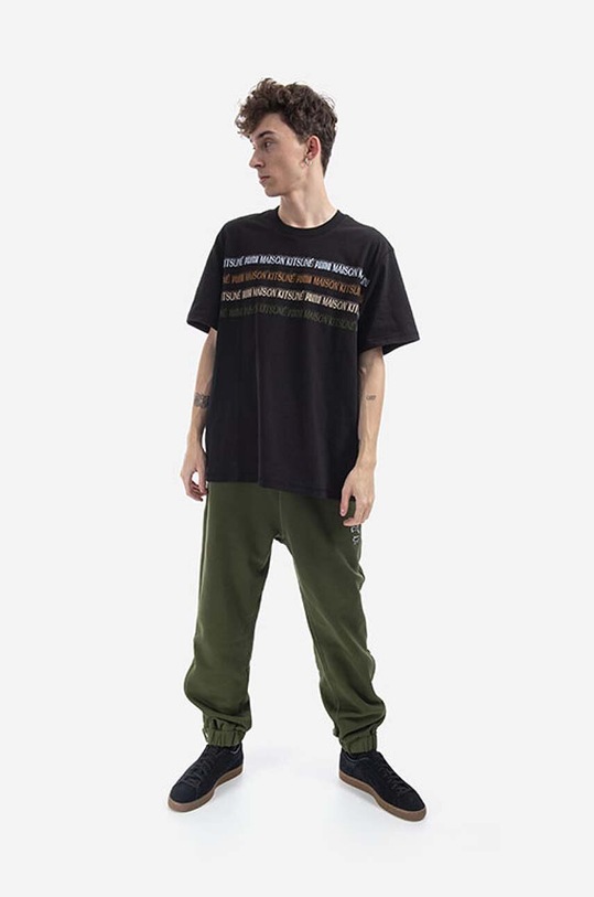 Puma t-shirt in cotone x MAISON KITSUNÉ 532328.01 nero AA00
