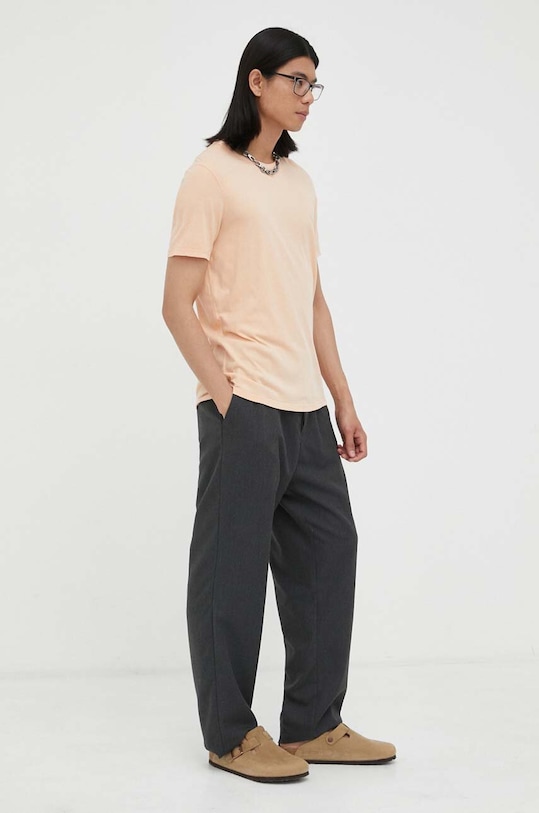 Хлопковая футболка American Vintage MDEV02A оранжевый AA00