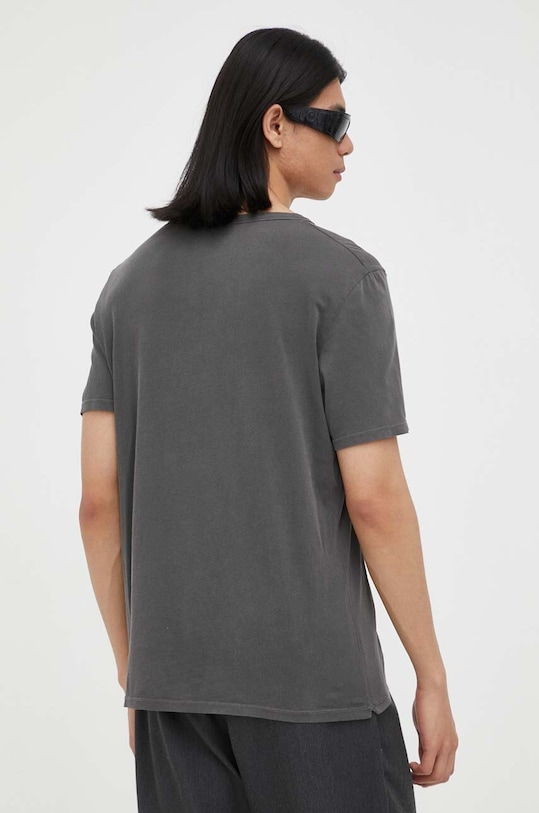 Odzież American Vintage t-shirt bawełniany MDEV02A szary