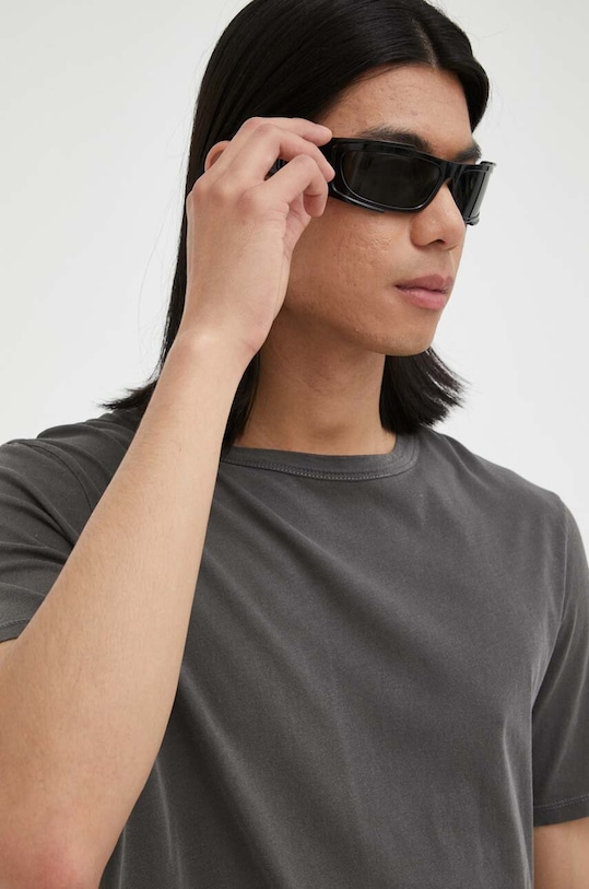 American Vintage t-shirt bawełniany szary MDEV02A