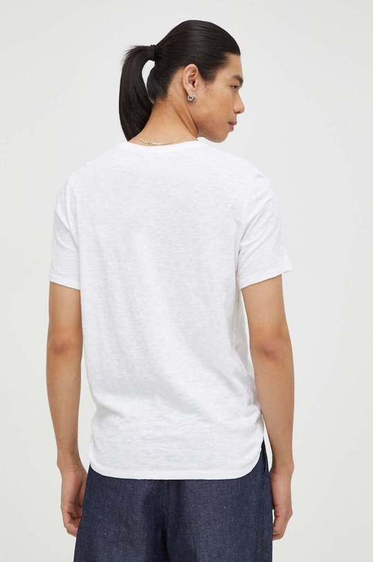 Odzież American Vintage t-shirt bawełniany T-SHIRT MC COL ROND MBYSA18B biały