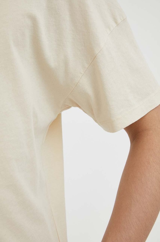 American Vintage t-shirt bawełniany MDEC02A beżowy