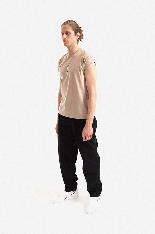 Pamučna majica Alpha Industries Organics EMB 118531.627 bež AA00