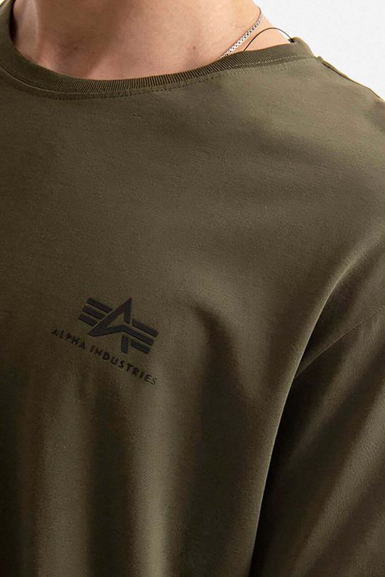 Alpha Industries t-shirt bawełniany zielony 106509.634