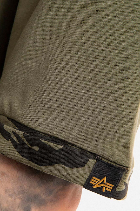 Bavlněné tričko Alpha Industries 106509.634 zelená